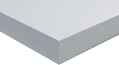 Проширена табла за пена во ПВЦ, бела, 1/8 дебела, 12 w x 30 l