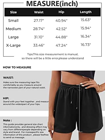 Ефан женски пот шорцеви летни обични удобни удобни високи половини салон шорцеви памучни шорцеви со џебови 2023