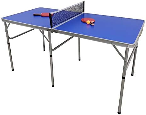 5 ft. Табела за преклопување на табелата пинг -понг табела поставена со лопатки и топки од иновации за трговска марка