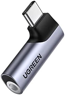 UGREEN Плетенка USB C до 3,5 mm Аудио Адаптер И ПРАВ Агол USB C до 3,5 mm Dongle Компатибилен Со iPad Mini 6 Пакет