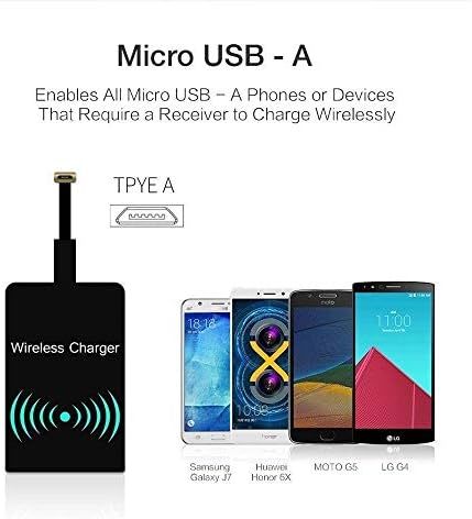 Чи Безжичен Приемник За Полнач Микро USB Тип А-Тесен Интерфејс Нагоре Позитивна Насока Ултра Тенок Адаптер За Полнење Android Мини Лепенка Модул Чип За Samsung J7/J3/J6/S5/S4 / S3/З?