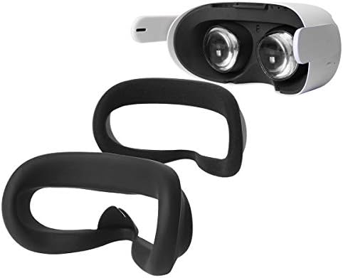 VR контролер за контрола на контролорот компатибилен за Oculus Quest 2 со силиконски маски за лице за заштитник на леќи, чувари на слушалки и капаци на копчето, доказ за ан?