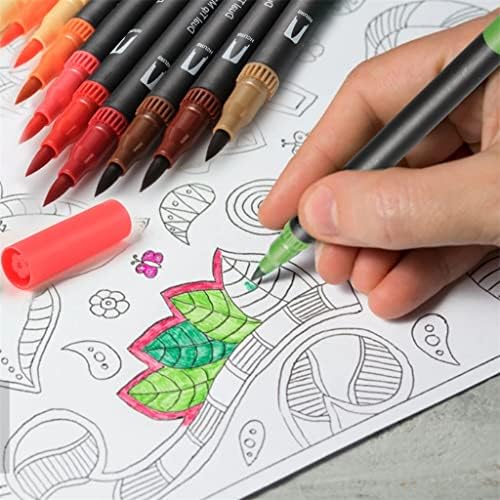 Walnuta 120 бои Акварел пенкала поставени двојни совети за четка за четка за цртање на сликање калиграфија за уметност во боја