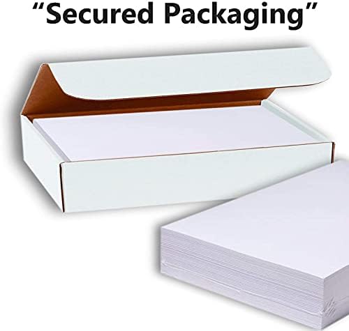 Хамилко бел картон - рамен 4 x 6 тешка тежина 80 lb картичка за печатач - 100 пакувања