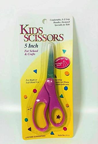 Многу 4 зашилени деца со 5 инчи ножици, стил #2111