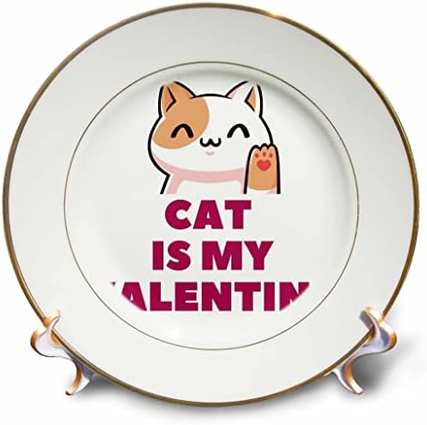 3drose симпатична мачка со текст на мачка е мојот в Valentубеник - плочи
