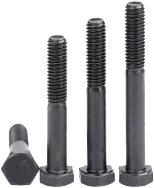 1pcs M30*140mm црна боја Надворешна шестоаголна завртка за завртки за завртки за завртки за завртки за завртки 8,8 одделение јаглероден челик тип001192