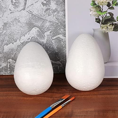 jojofuny природност занает 12 парчиња Велигденска пена јајца бели јајца обликуваат полистирен мазно јајце DIY сликарство занаетчиски занаетчиски занаетчиски занаетчис