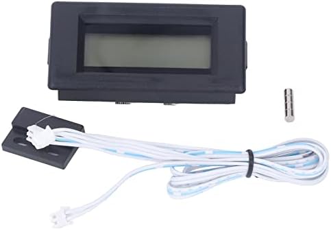Водоотпорен тахометар Kosdfoge со LCD екран, сонда за сензори во сала и технологија за анти -мешање мулти -цел RPM индикатор со ABS куќиште и магнет за LATHE, DC 5V