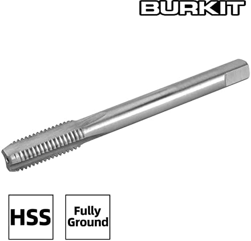 Burkit 2pcs m7 x 0,75 навој Допрете десна рака, HSS M7 x 0,75 директно флитирана машина Допрена