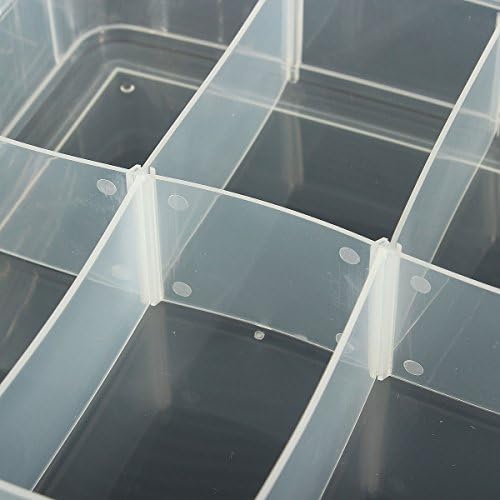 Анкус 3-слој 20-оддел Пластични Занает Мушка Кутија За Складирање Преграда Алатка Кутија За Складирање Кутија -