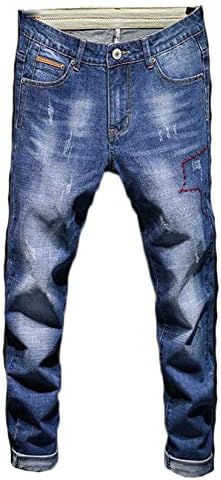 Тенок маж на Ангонџивел, тенок, кој се наоѓа во долги слаби фармерки, се протега удобност права панталони со тексас панталони со панталони
