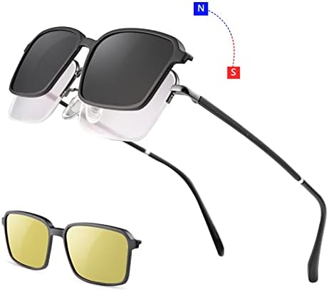 ЉИМИ Прогресивни Мултифокални Очила За Читање Мажи Жени Анти УВ Сина Светлина Блокирање Читач+2 Магнет Поларизирани Очила За Сонце