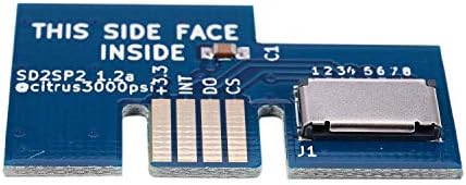 Qonia SD2SP2 SDLOAD TF CARTS READER ADAPTER замена со MOD чип за сина боја