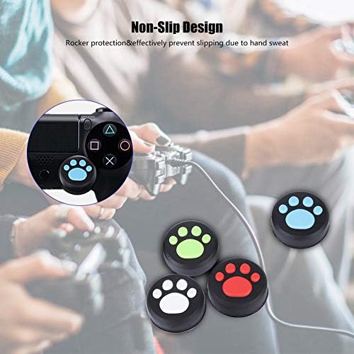 4PCS контролор палецот се справува со PS3 PS4, дизајн на палецот за палецот на мачки, палецот, силиконски џојстик зафаќа за Switch Pro