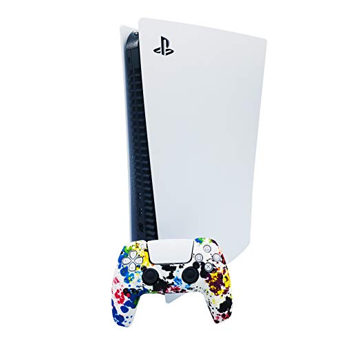 PS5 Силиконски Гел Зафат Контролер Покритие Кожата Компатибилен За Sony PlayStation 5, Компатибилен За PlayStation 5 Додатоци, Безжичен Контролер Заштитник Капаци, PS5 Кожата