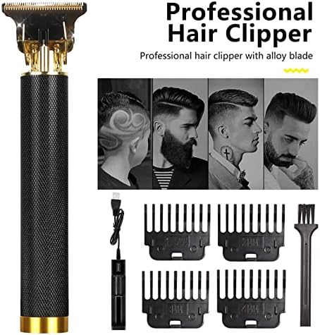 Хатап коса тример за коса Клиперс Професионална машина за сечење на косата брада тример за мажи бербер продавница електричен бричење гроздобер T9 секач за коса нег?