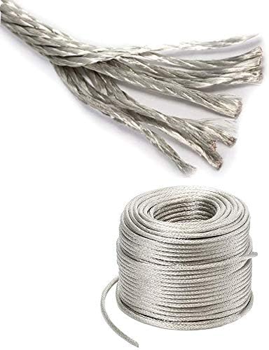 Пазарна жица на Мерлин, плетенка од бакарна жица, олово кабел Електричен круг, голи флексибилно заземјување, спроводливо затемнување 2 метри