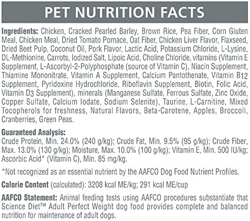 Научна Диета На Хил Совршена Тежина Сува Храна За Кучиња, Торба Од 30 Килограми