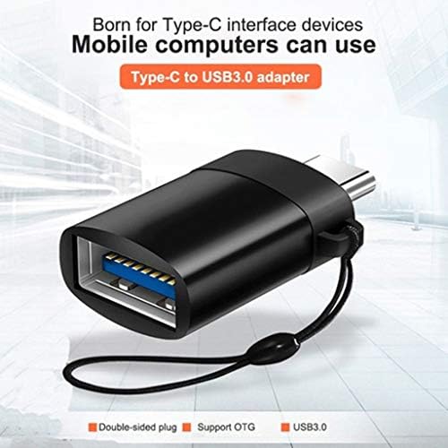 YFQHDD OTG USB C адаптер Тип C до USB 3.0 адаптер Тип-Ц, дизајн на цврста боја, стилски и едноставен