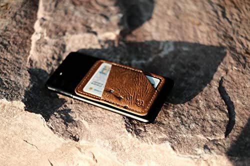 Полес Избор на стока држач за телефонски картички стапки на паричник - Кожен мобилен телефон налепница на паричник за паметни телефони