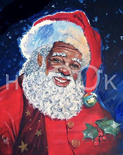 Здраво-Изглед Микрофибер Чистење Крпа-Афроамериканец Дедо Мраз