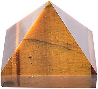 Laaalid xn216 1pc природни тигри очите пирамида заздравување на енергијата камен реики обелиск кристална точка кула дома украс за медитација руда минерална подарок приро
