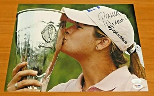 Paula Creamer Golfer потпиша 11x14 фотографија со JSA COA - автограмирани фотографии за голф
