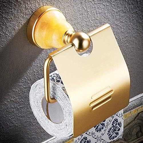 Држач за тоалетна хартија ZLXDP изработен во бакар со трајни водоотпорни мулти-функции и дизајн на wallидови за бања и кујна