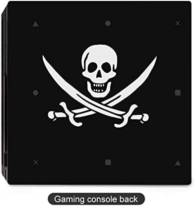 Пиратско знаме дуксери череп џемпери черепки Skullandswords PVC леплива налепница за заштита на кожата за PS4 PRO/PS4 тенок контролер