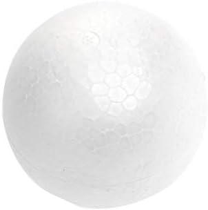 Кисангел 10 парчиња 8 см од бели мазни стиропор топки полистиренски тркалезни топки за уметност и Божиќни украси занаети и проекти за моделирање на училишта
