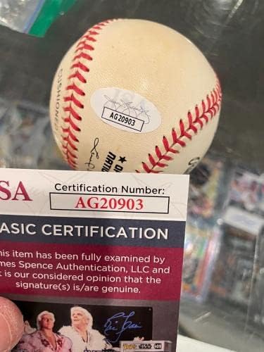 Расел Авкард Њујорк Кубанците Црнците Лиги Сингл Потпишан Бејзбол Јса-Автограм Бејзбол