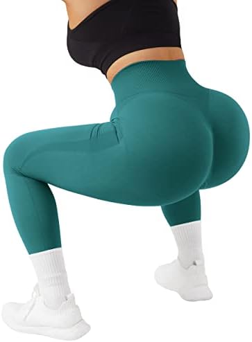 Doulafass жени за кревање на задниот дел од задникот Беспрекорни задникот за тренингот со високи половини за јога панталони