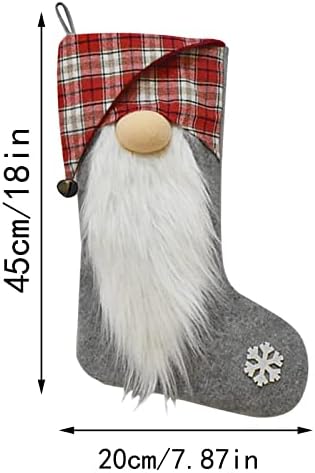 Големи чорапи за бонбони чорапи Божиќни украси Дома одмор Божиќни забави украси среќни украси за новогодишна елка