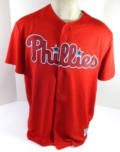 Филаделфија Филис Дурбин #45 Игра користеше црвен дрес ext st BP XL 656 - Игра користена МЛБ дресови