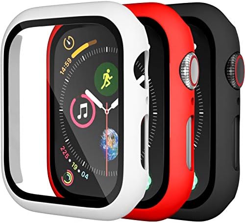 6 Пакувајте го Charlam компатибилен со заштитниот екран на Apple Watch Case 38mm Iwatch Series 3 2 1
