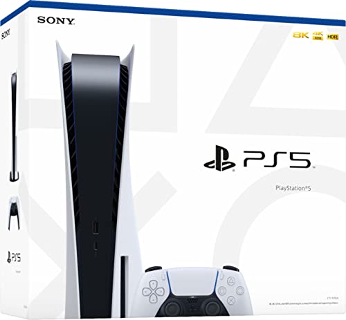 PlayStation 5 Discion верзија PS5 Конзола - Дополнителен контролер со станица за полнење DualSense, игри со 4K -ТВ, .120Hz. 8K излез, 16 GB GDDR6, 825GB SSD, WiFi 6, Bluetooth _5.1