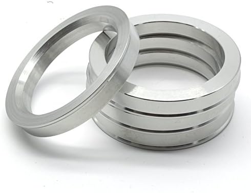 GoldensUnny 73.1mm OD на 57,1 mm ID центар за центрични прстени, сребрени алуминиумски хубцентрични прстени за 57,1 центри за возила со 73,1 центар за тркала, пакет од 4