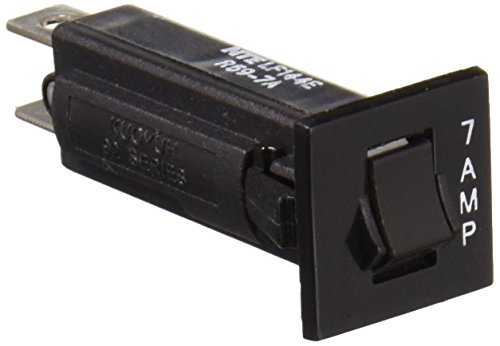 NTE Electronics R59-7A Термички прекинувач на колото, тип на држач за осигурувачи, терминал за брзо поврзување 0,250 , 0,017 оми, 7 засилувачи