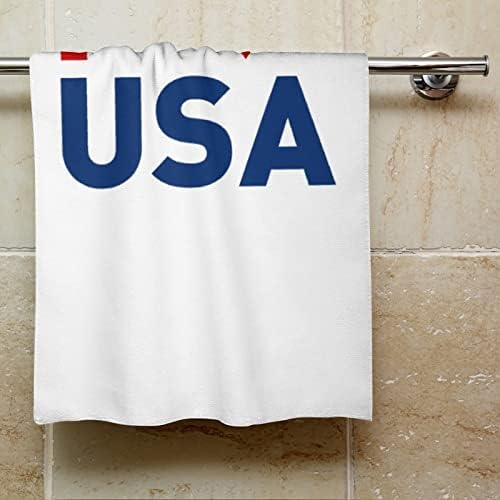 Јас сакам крпи за рака во САД-знаме лице и крпа за миење на телото меки мијалници со слатки печатени за кујна за кујна за бања