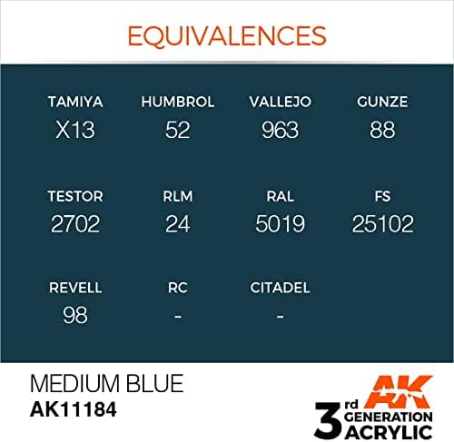 АК акрилици 3gen AK11184 Средно сино