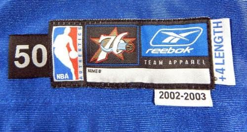2002-03 Philadelphia 76ers Monty Williams #5 игра издадена Blue Jersey 1560 - НБА игра користена