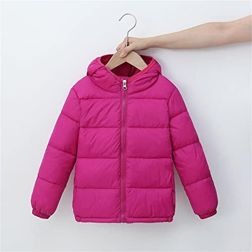 Детници деца момчиња девојчиња зимска топла јакна надворешна облека со цврста палта со качулка пополнете ја облеката 9 годишно момче палто