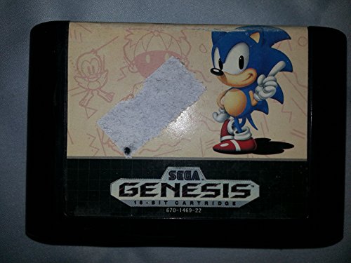 Sonic The Hedgehog Оригинален 16-битен кертриџ за Mega Drive & Sega Genesis