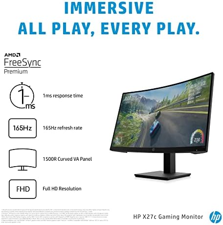 HP 32-инчен 165Hz QHD HDR Gaming Monitor, Eyesafe
