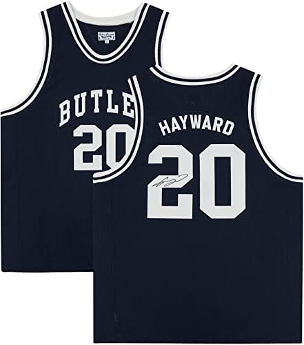 Гордон Хејворд Батлер Булдогс автограмираше ретро бренд морнарица дрес - автограмирани дресови во НБА