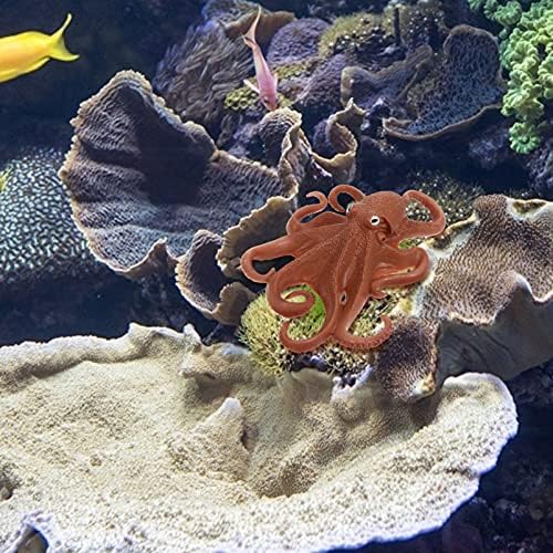 Toyvian Octopus Aquarium Орнамент октопод фигура риба резервоар пејзаж декор вештачки морски живот украс
