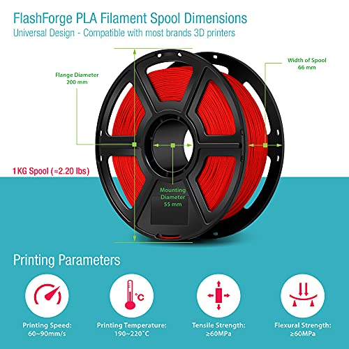 FlashForge Pla Filament - Сина боја - 1,75 мм