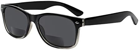 4 пакувања со бифокални очила за читање сиви леќи пролетни шарки на отворено очила за сонце модни бифокални читатели на сонце за мажи жени