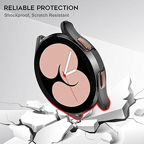 SelTureone Компатибилен за Samsung Galaxy Watch 4 40mm cover cover, мека TPU заштитна обвивка за браник на обвивка за заштитен обвивка за галаксиски часовник 4 40мм жени девојки мажи, чиста,